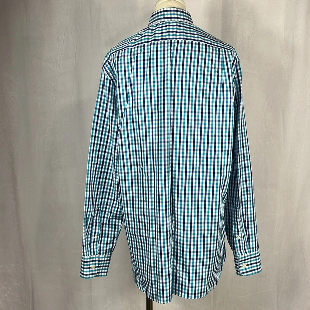 Thompson Shirtings for‎ J. Crew Wrinkle-free Voyager Dress Shirt in Gingham.